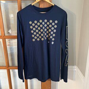 USA Basketball Nike Navy Olympics Legend Performance Long Sleeve T-shirt SZ: Med